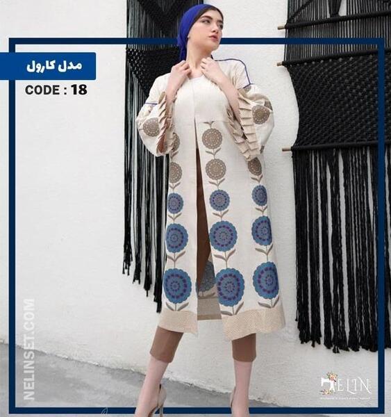 عکس مانتو لنین طرح دار