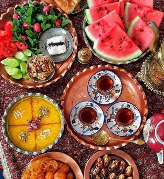 عکس سفره افطاری واقعی
