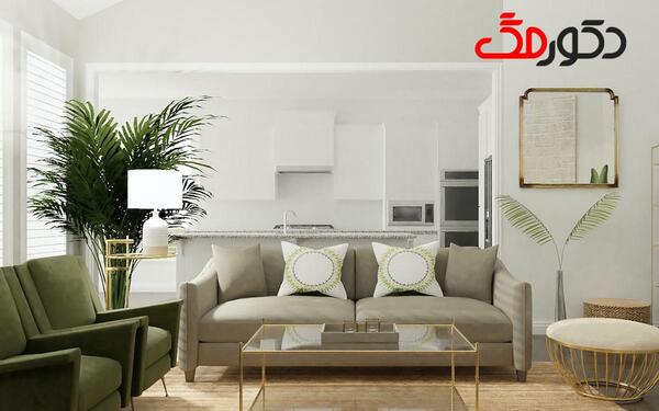 عکس مبل زیتونی