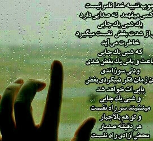 عکس نوشته چوب خدا صدا دارد