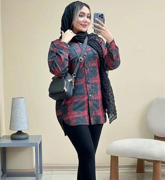 عکس مانتو قرمز زنانه