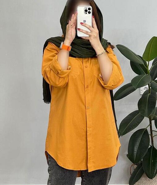 عکس مانتو رنگ آجری