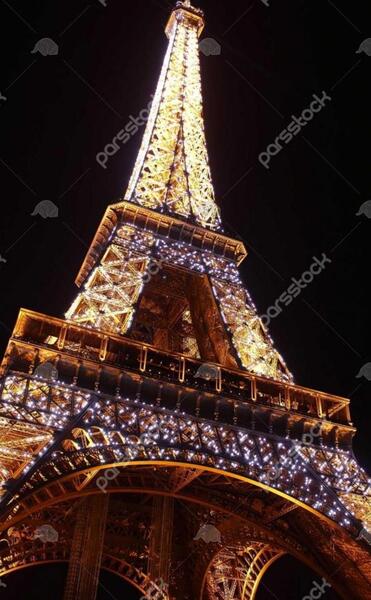 عکس پاریس واقعی در شب