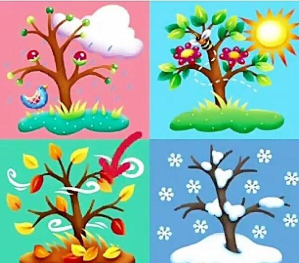 عکس نقاشی چهار فصل