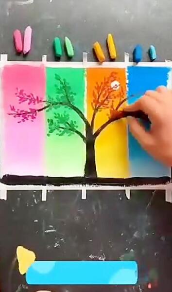 عکس نقاشی چهار فصل