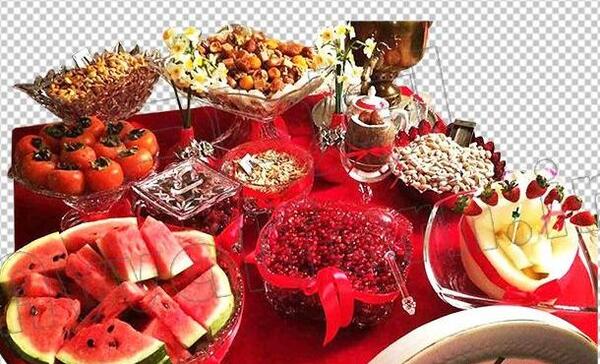 عکس طرح سفره شب یلدا