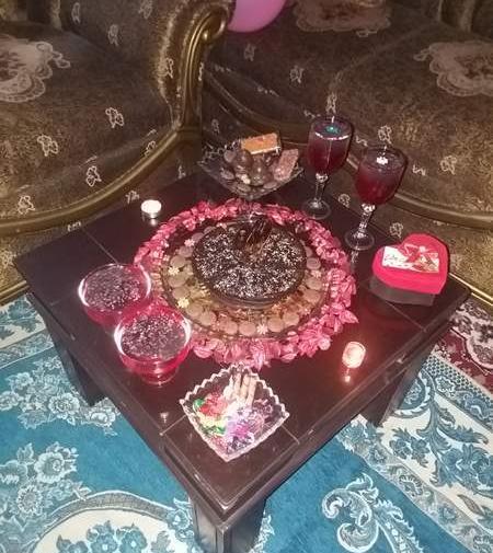 عکس سفره تولد ساده