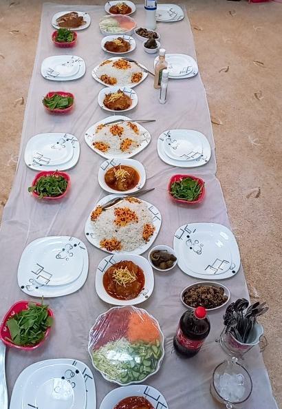 عکس سفره زرشک پلو