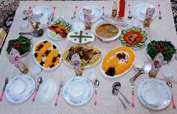 عکس سفره زرشک پلو