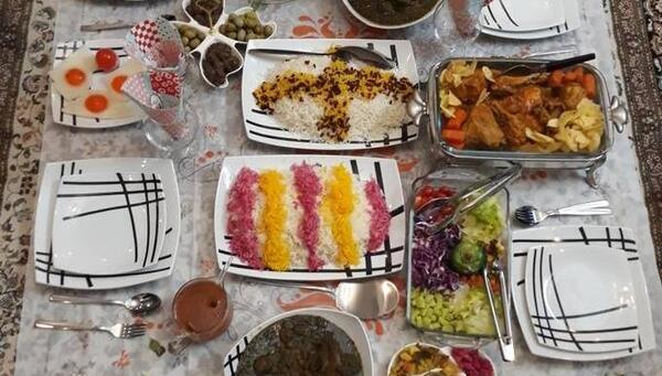 عکس سفره زرشک پلو