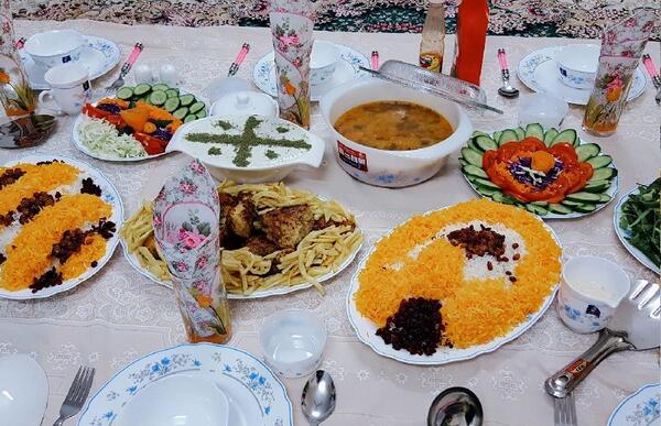 عکس سفره زرشک پلو