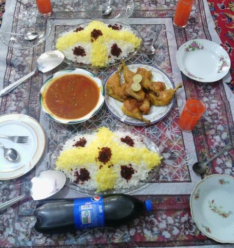 عکس سفره زرشک پلو