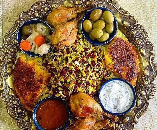 عکس سفره زرشک پلو