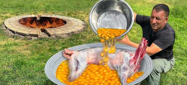 عکس سفره ماهی بزرگ