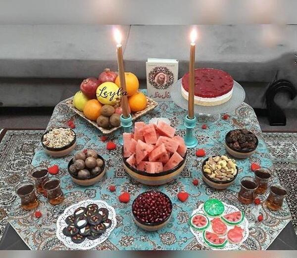 عکس فیک شب یلدا دخترانه