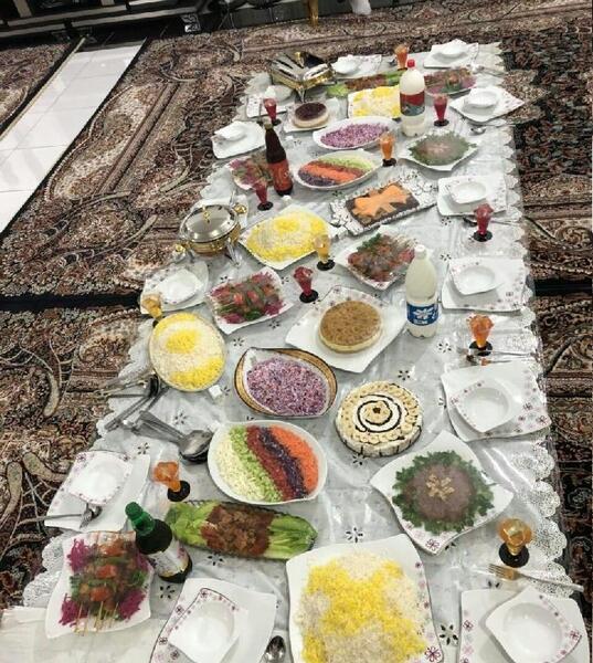 عکس سفره آرایی غذا