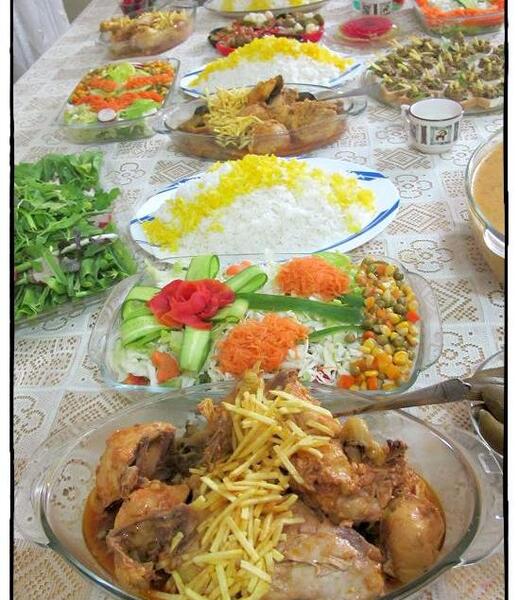 عکس سفره آرایی غذا