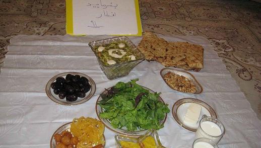 عکس سفره افطار و سحر