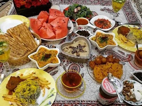 عکس سفره افطار و سحر