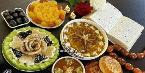 عکس سفره افطار و سحر