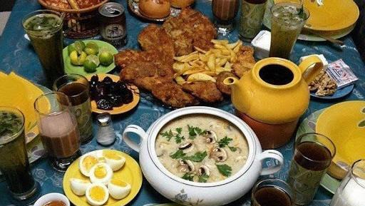 عکس سفره افطار و سحر
