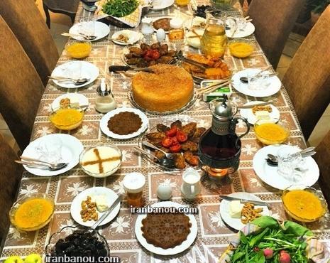 عکس سفره افطار و سحر