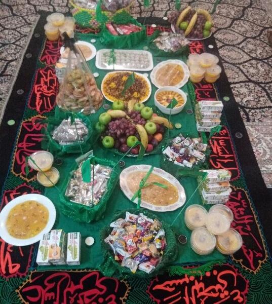 عکس سفره ام البنین