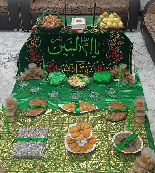 عکس سفره ام البنین
