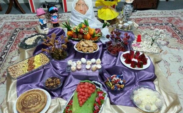 عکس سفره چله عروس