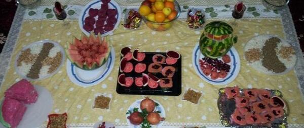 عکس سفره روز مرد