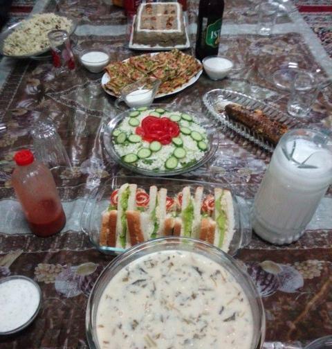 عکس سفره روز مرد