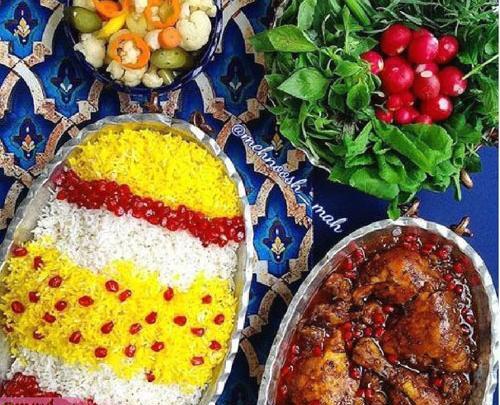 عکس سفره رنگین