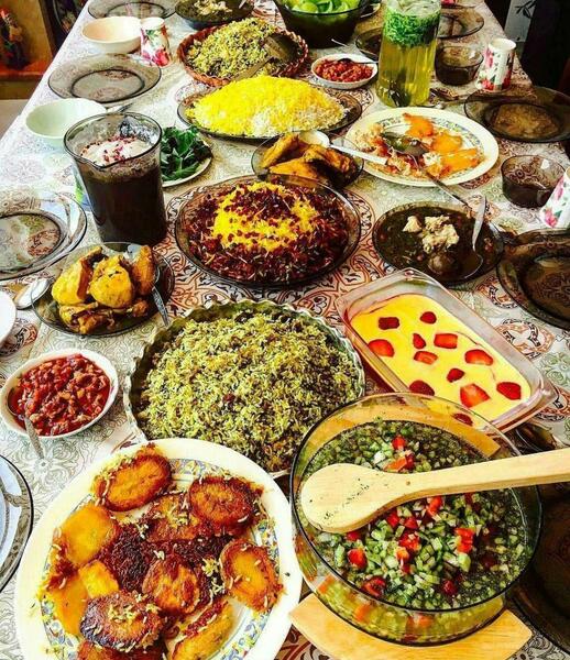 عکس سفره رنگین