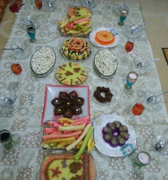 عکس سفره رنگین