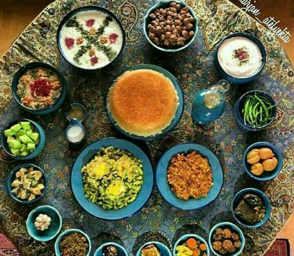 عکس سفره رنگین