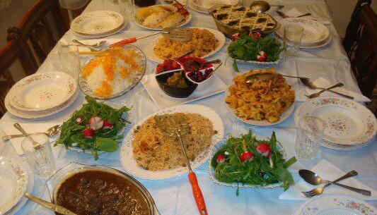 عکس سفره رنگین