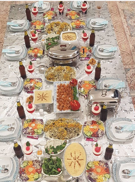 عکس سفره رنگین
