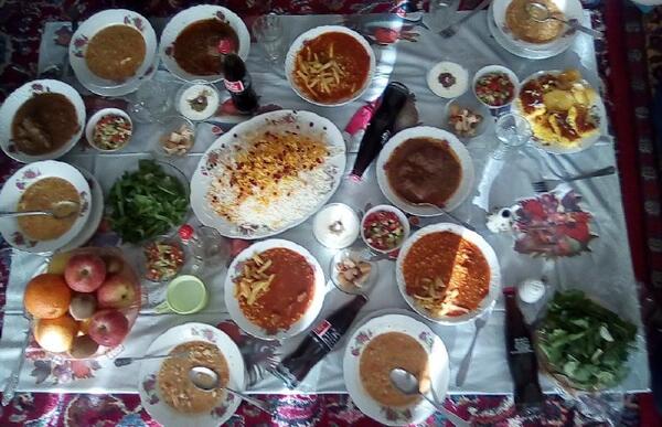 عکس سفره رنگین
