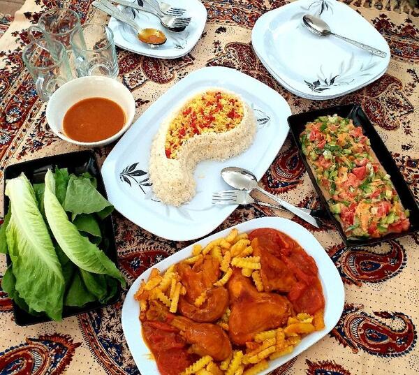 عکس سفره رنگین