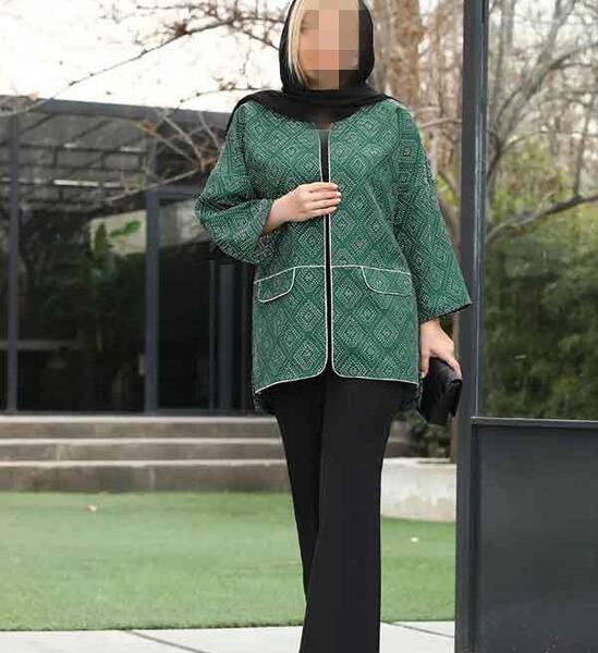 عکس مدل مانتو ژاکارد جدید