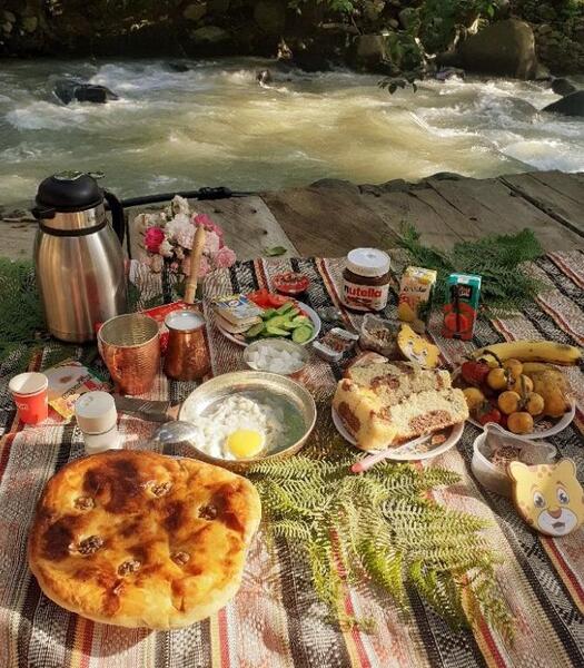 عکس سفره در طبیعت