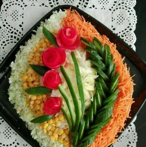 عکس دیزاین سالاد کاهو