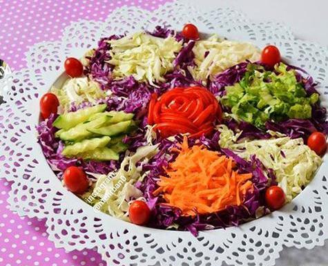 عکس دیزاین سالاد کاهو