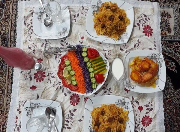عکس سفره دونفره