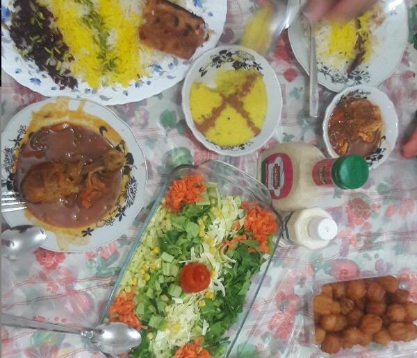 عکس سفره دونفره