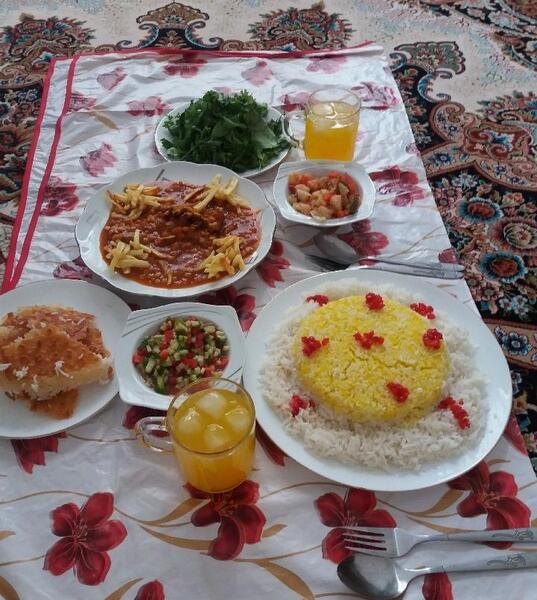 عکس سفره دونفره