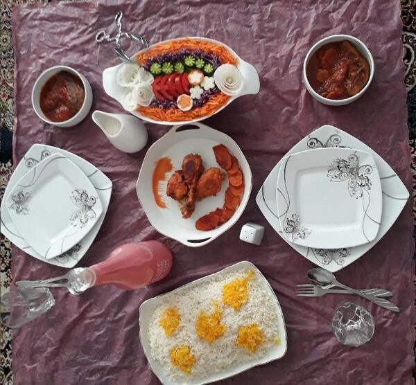 عکس سفره دونفره