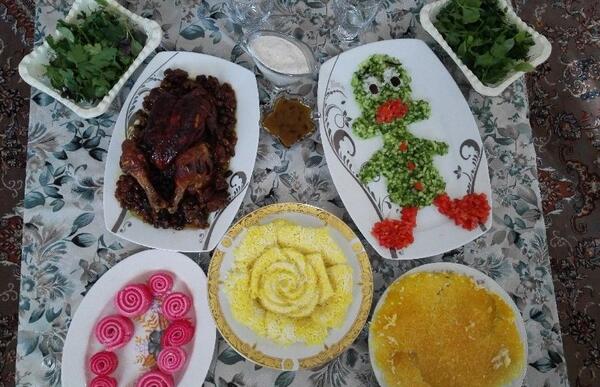 عکس سفره دونفره