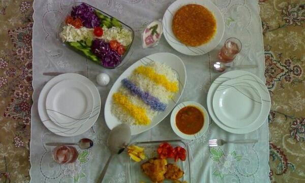عکس سفره دونفره