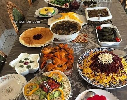 عکس سفره غذا مهمانی